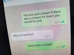 dopl3r.com - Memes - You are such a loser! If there was a contest for losers  you would be 2nd 2314 Why im not first? 23 18 cause your a LOSER! 2319